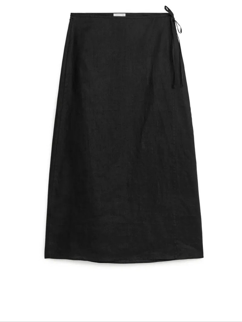 Linen Midi Wrap Skirt